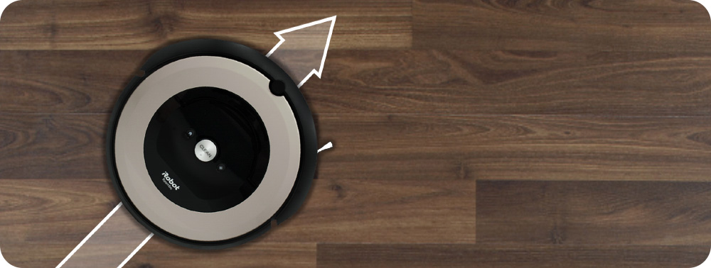 System iADAPT - algorytmy jazdy iRobot Roomba e6