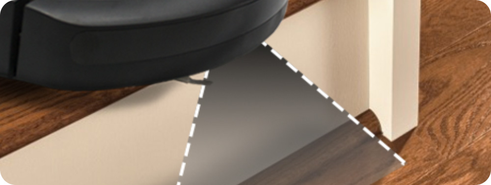 Wykrywanie uskoków przez iRobot Roomba e6