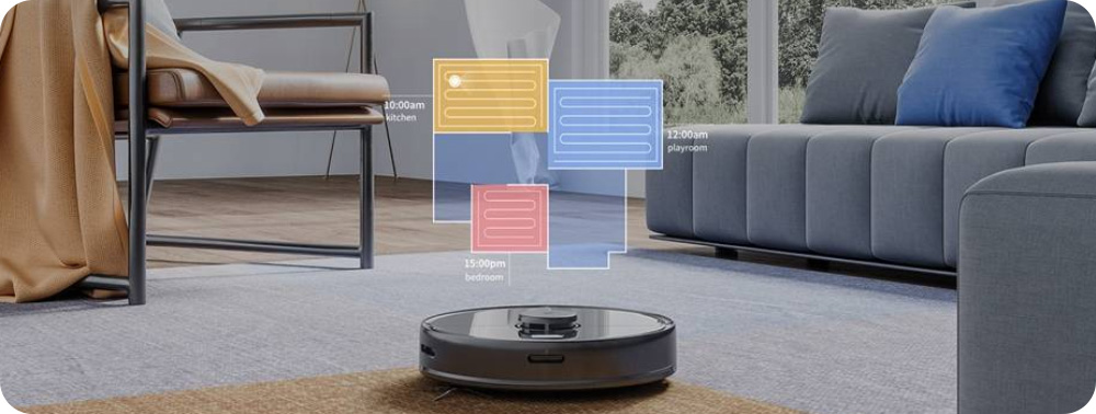 Aplikacja mobilna MI HOME do robota sprzątającego Xiaomi Roborock S5 Max Black