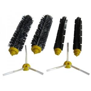 Zestaw szczotek iRobot Roomba - 2 szczotki główne, 2 szczotki główne gumowe, 2 wirujące szczotki boczne seria 600 / 700