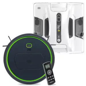 HOBOT 2S + Automatyczny odkurzacz Moneual MBOT 500