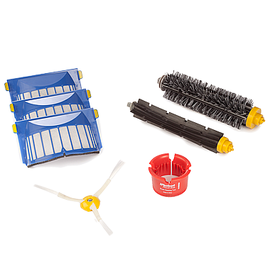 Zestaw iRobot Roomba - 3 filtry AeroVac, wirująca szczotka boczna, narzędzie czyszczące, szczotka główna, szczotka główna gumowa seria 600 / 700