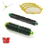 Zestaw iRobot Roomba - szczotka główna z włosiem, szczotka główna gumowa, 3 filtry, wirująca szczotka boczna, narzędzie czyszczące seria 500 / 600