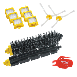 Zestaw iRobot Roomba - 6 filtrów HEPA, 2 wirujące szczotki boczne, szczotka główna z włosiem, szczotka główna gumowa, narzędzie do czyszczenia