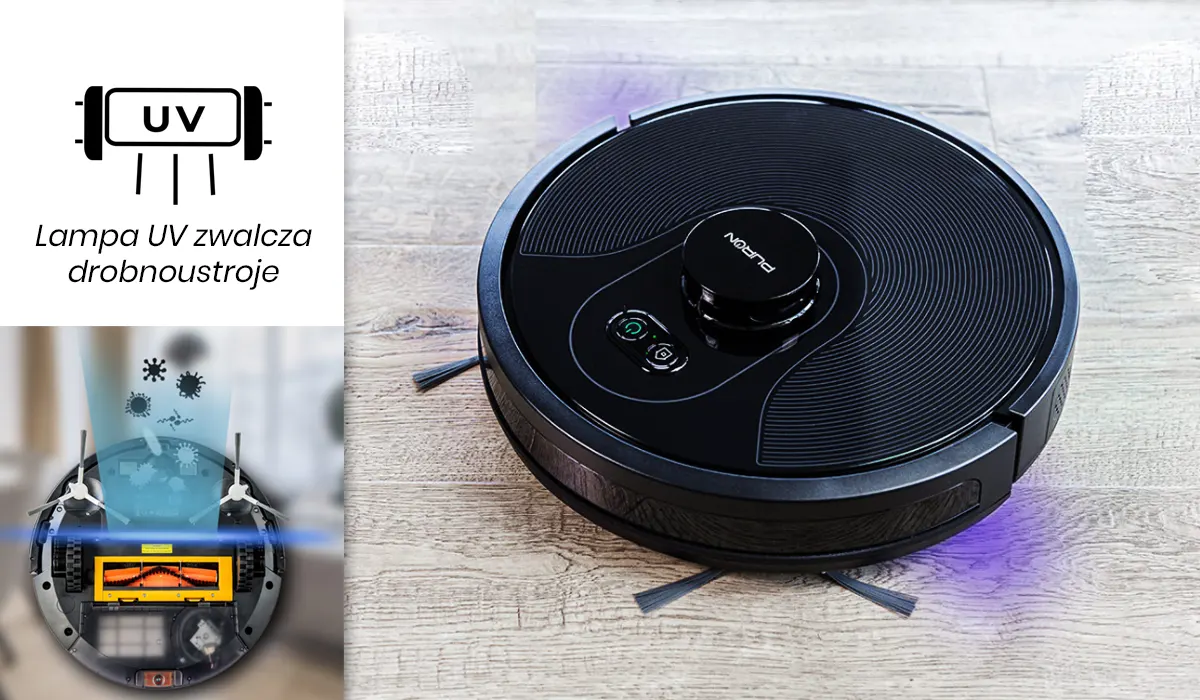 Robot sprzątający Puron PR10 z bakteriobójcza lampą UV