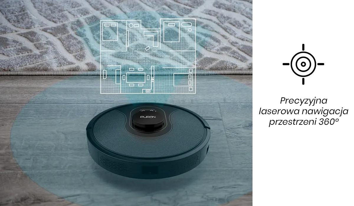 Robot sprzątający Puron PR10 z nawigacją laserową