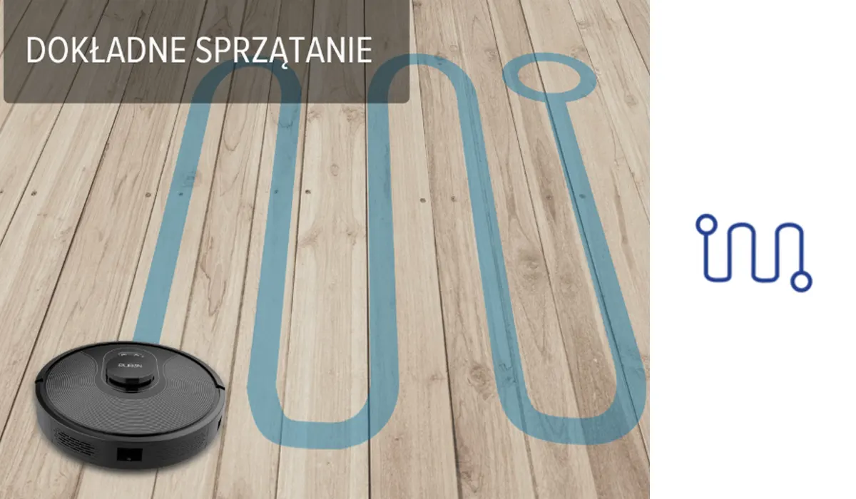 Systematyczny sposób poruszania się robota sprzątającego Puron PR10