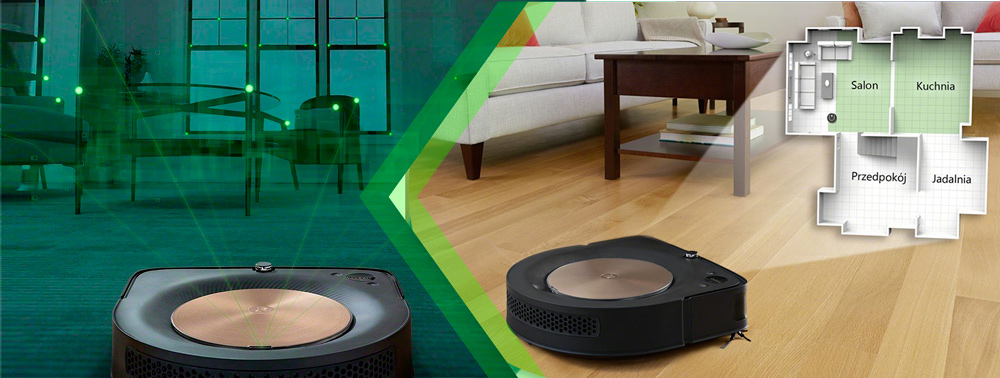 Nawigacja iAdapt 3.0 i Smart Mapping - iRobot Roomba s9+