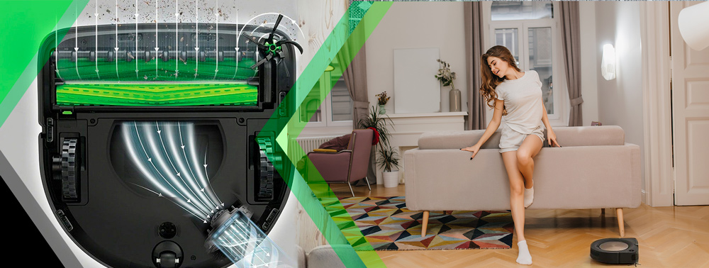 3-stopniowy system sprzątania iRobot Roomba s9+